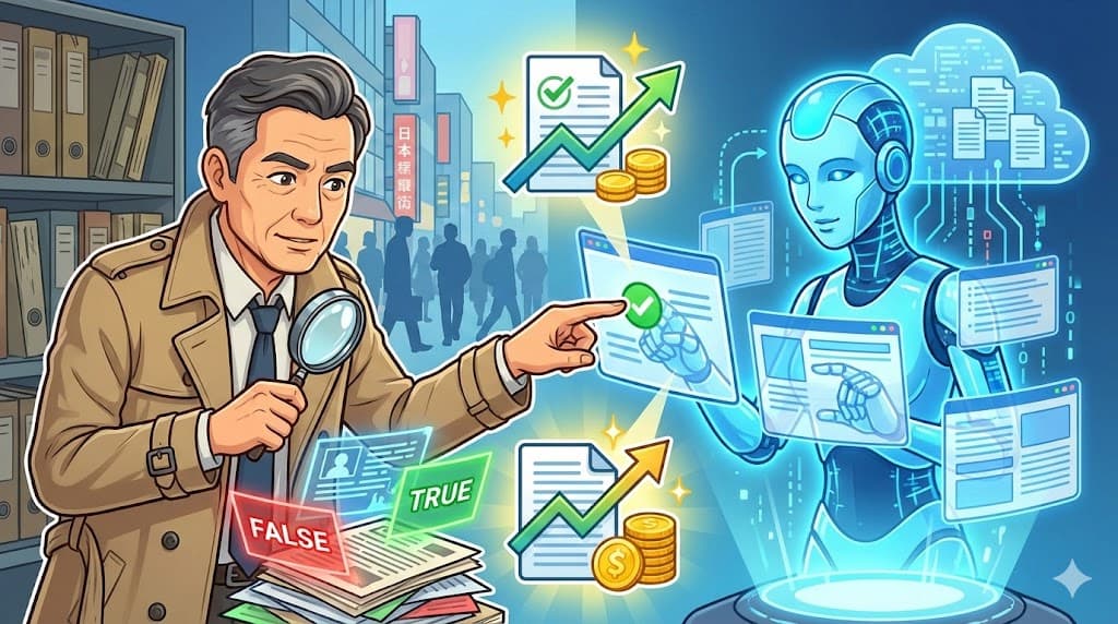 探偵事務所の調査員歴32年|「情報の裏取り力」をAIと組み合わせて月2〜4万円の副収入を目指す方法